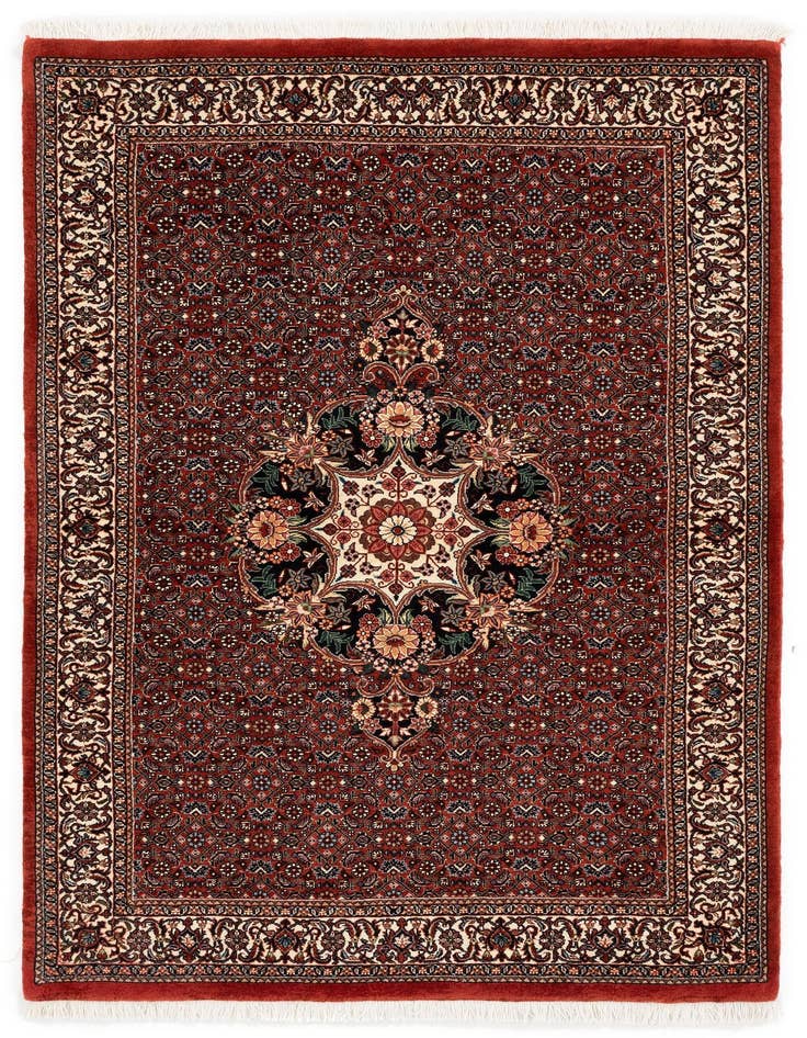 Detail image of 3' 9 x 6' Bidjar With Silk Rug