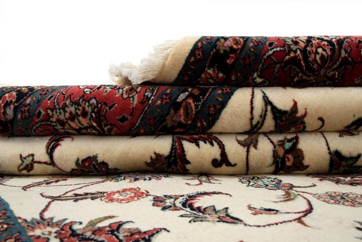 Detail image of 6' 8 x 10' Bidjar With Silk Rug