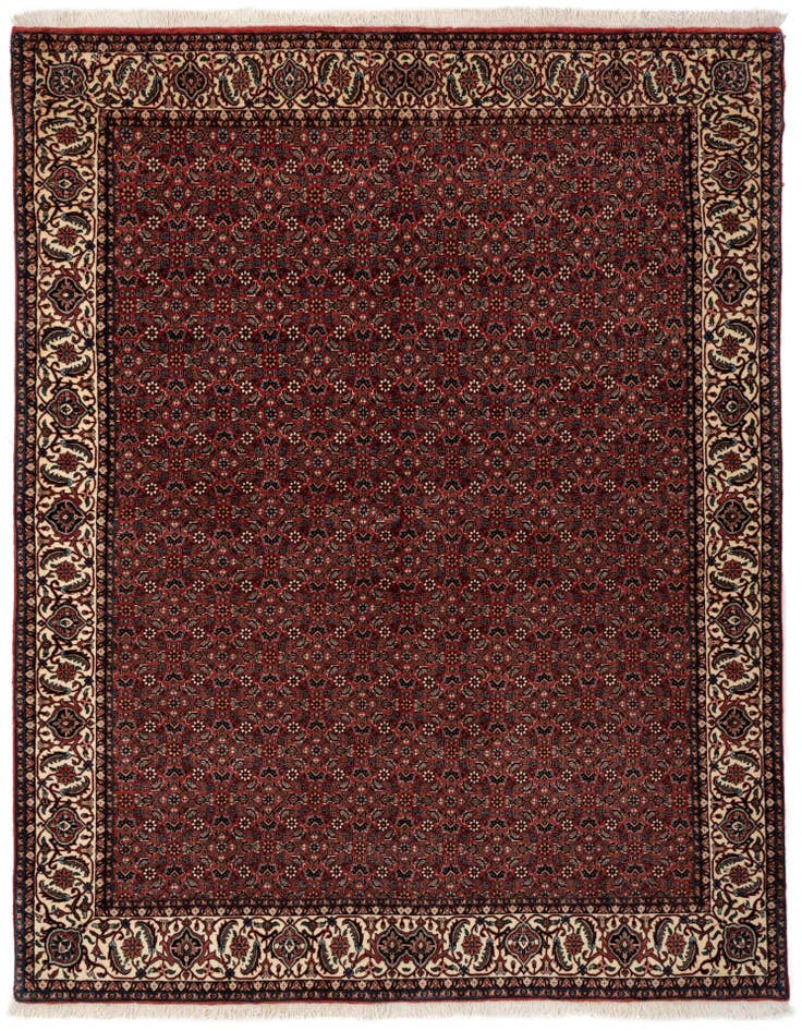 Detail image of 5' 7 x 7' 4 Bidjar With Silk Rug