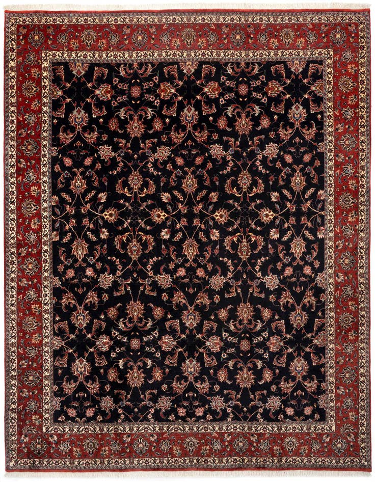 Detail image of 8' 6 x 9' 9 Bidjar With Silk Rug