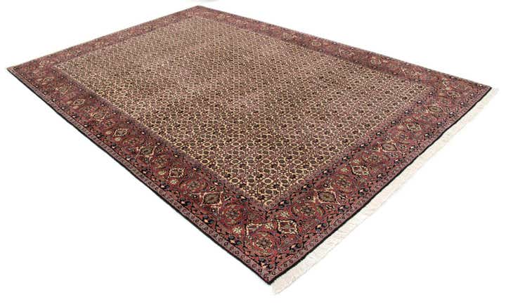 6' 7 x 9' 9 Bidjar With Silk Rug
