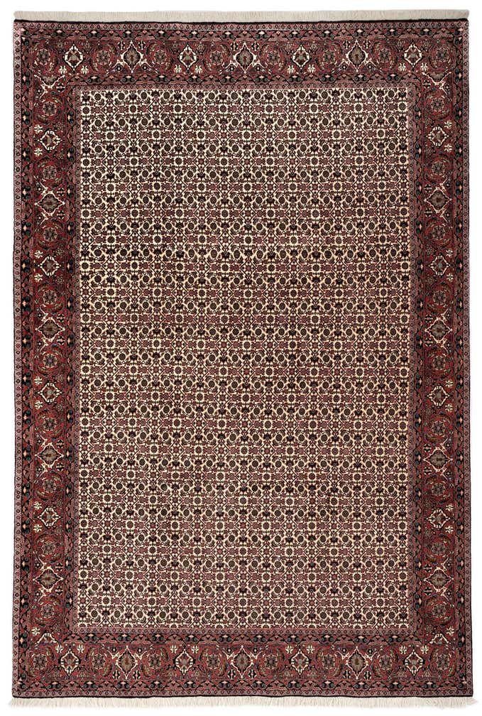 6' 7 x 9' 9 Bidjar With Silk Rug