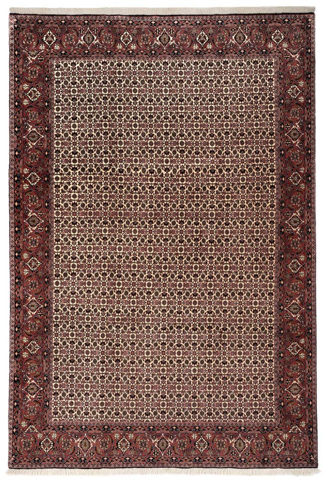 Detail image of 6' 7 x 9' 9 Bidjar With Silk Rug