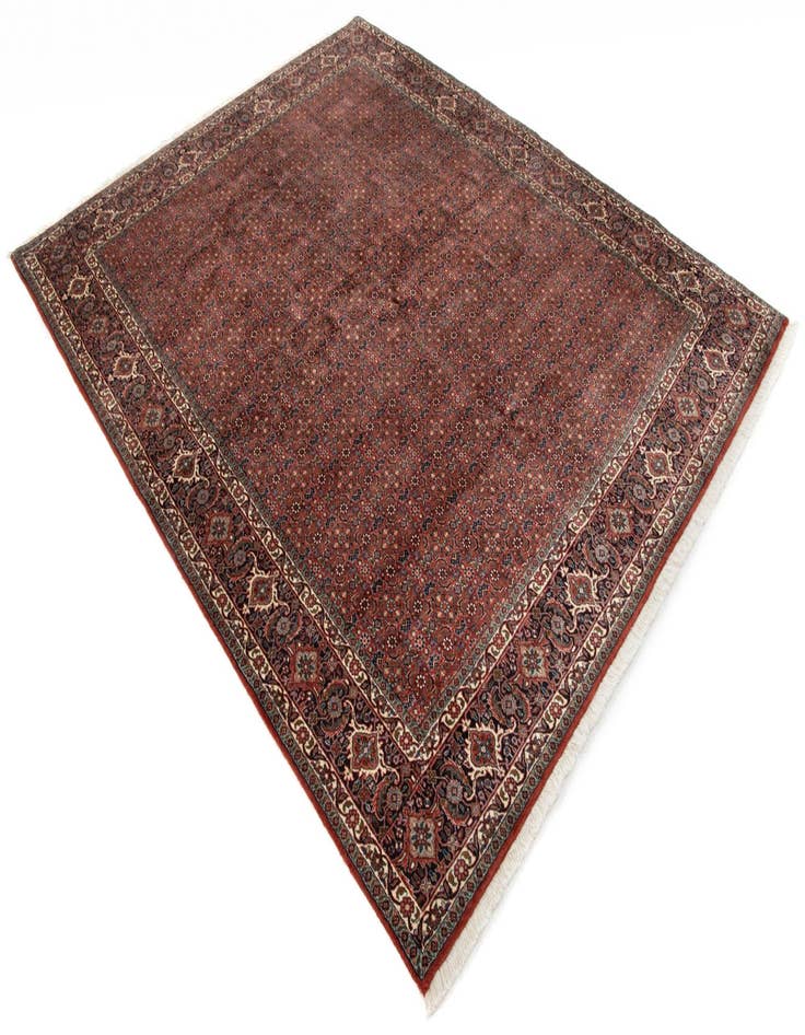 Detail image of 6' 10 x 8' 6 Bidjar With Silk Rug