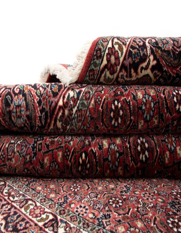 Detail image of 6' 10 x 8' 6 Bidjar With Silk Rug