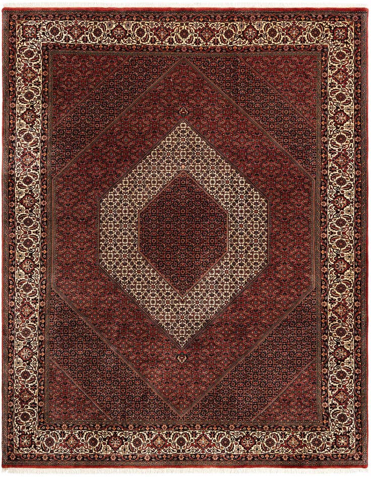 Detail image of 8' 4 x 11' 2 Bidjar With Silk Rug