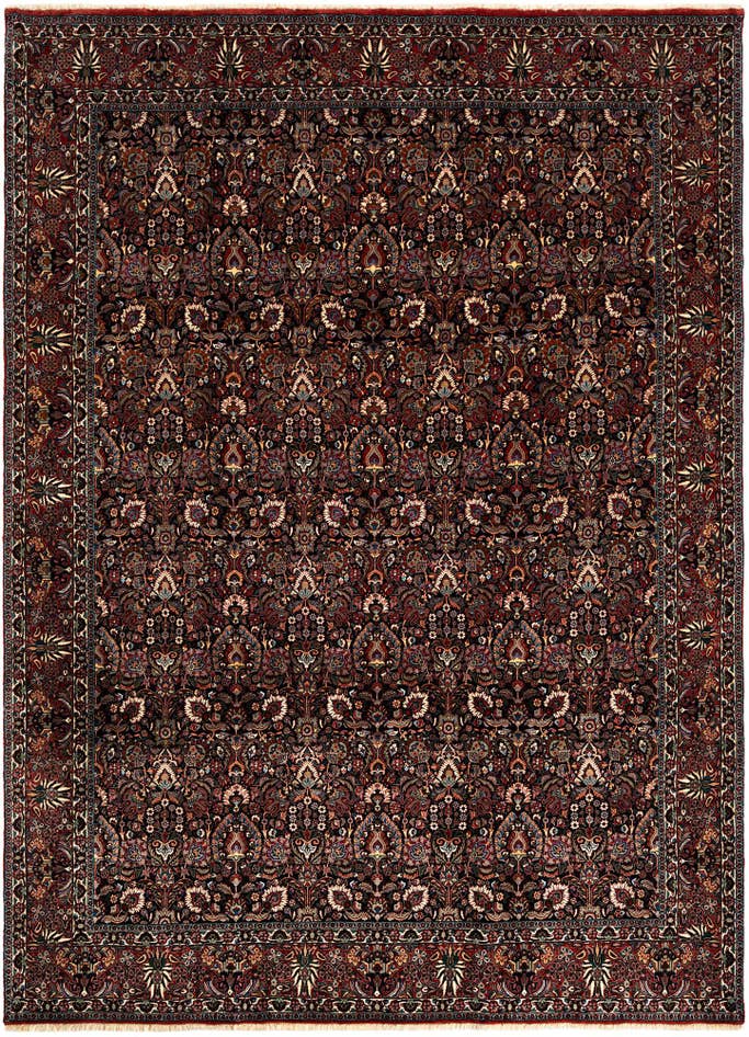 Detail image of 8' 3 x 11' 2 Bidjar With Silk Rug