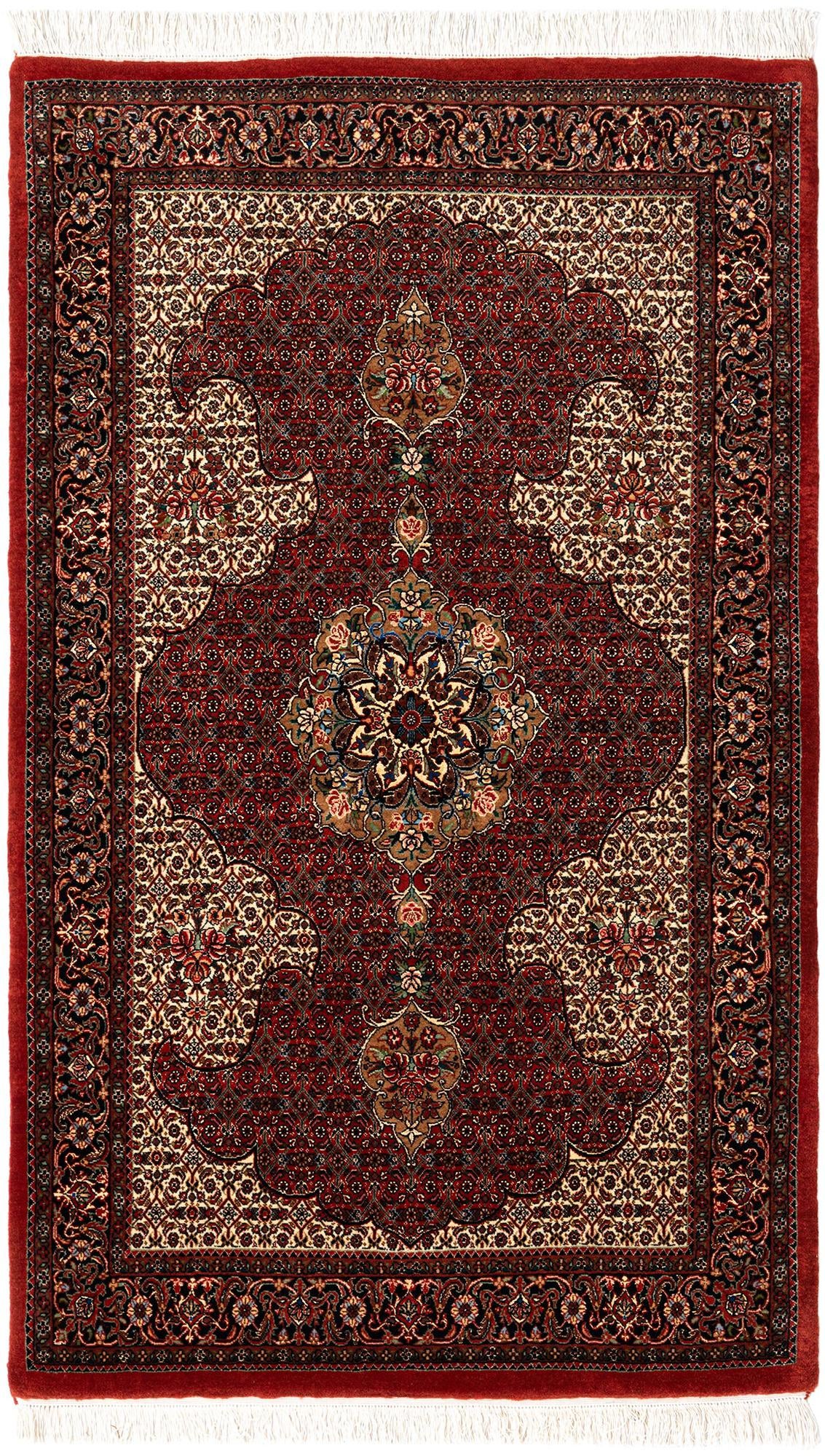 3' 8 x 6' Bidjar With Silk Rug