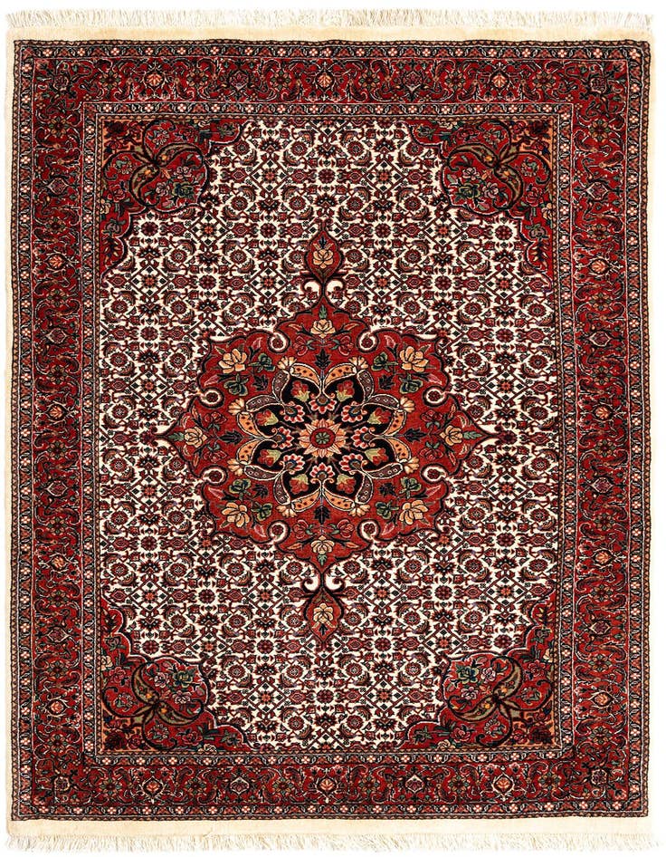 Detail image of 3' 8 x 5' 11 Bidjar With Silk Rug
