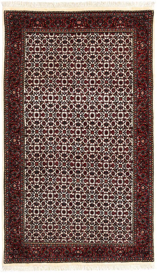 Detail image of 3' 8 x 6' 3 Bidjar With Silk Rug