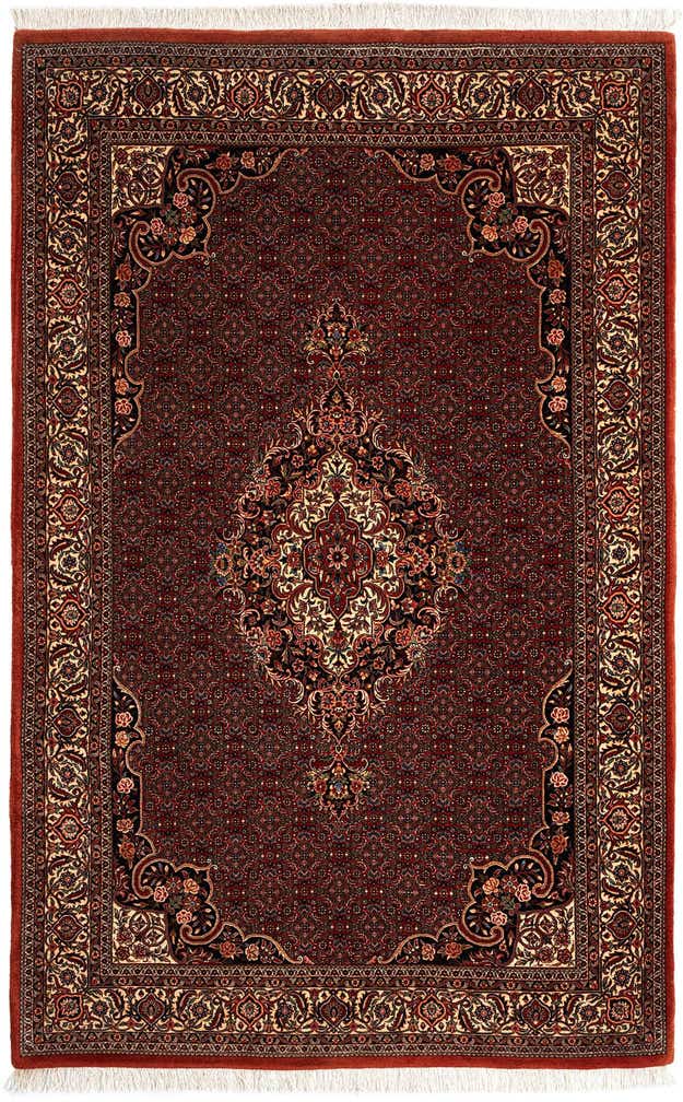5' 6 x 7' 10 Bidjar With Silk Rug