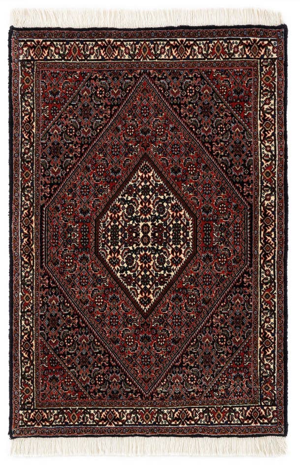 Detail image of 2' 6 x 3' 7 Bidjar With Silk Rug