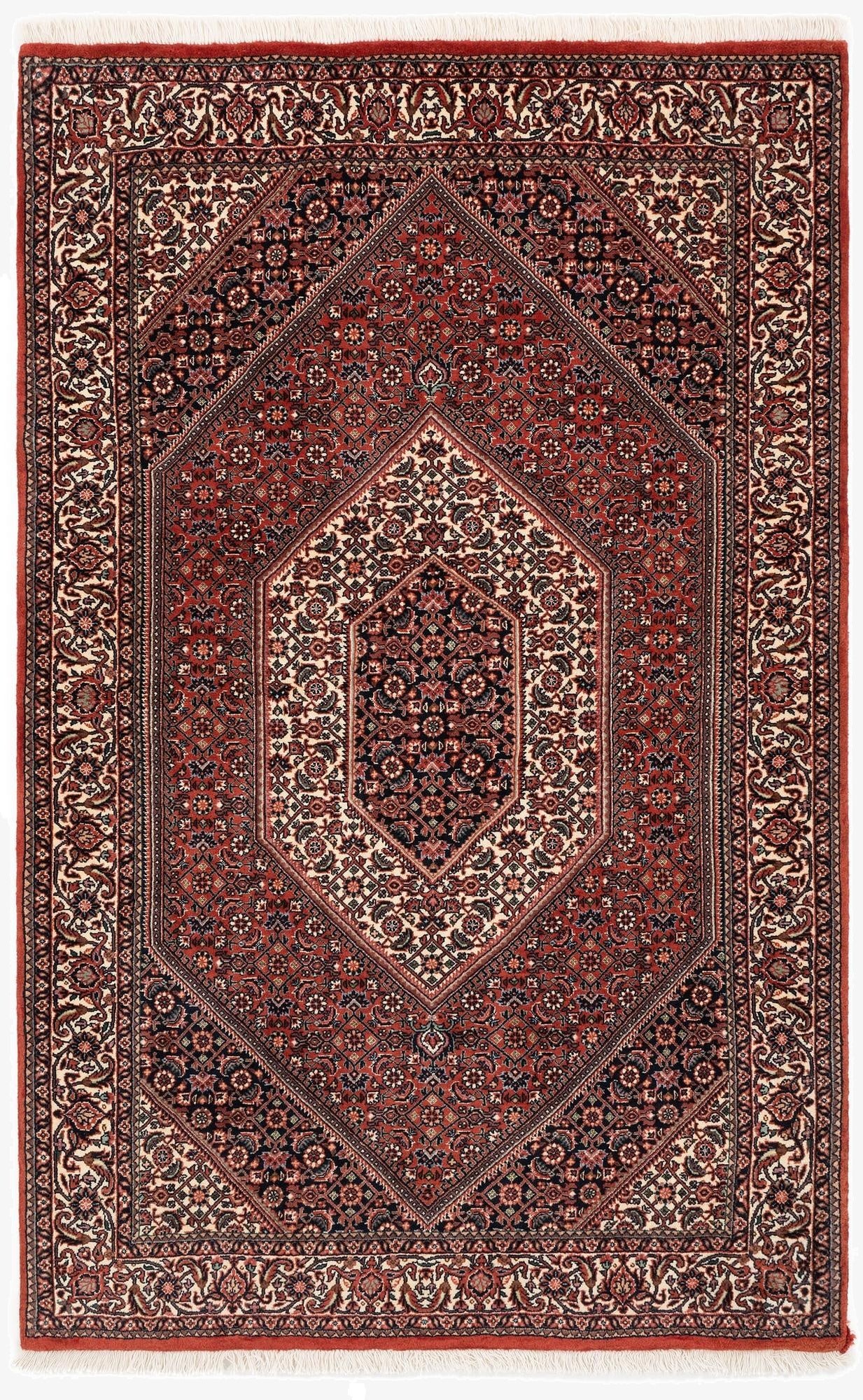3' 9 x 5' 10 Bidjar With Silk Rug