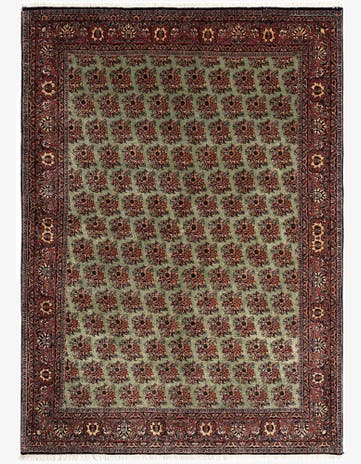 5' 7 x 7' 11 Bidjar With Silk Rug