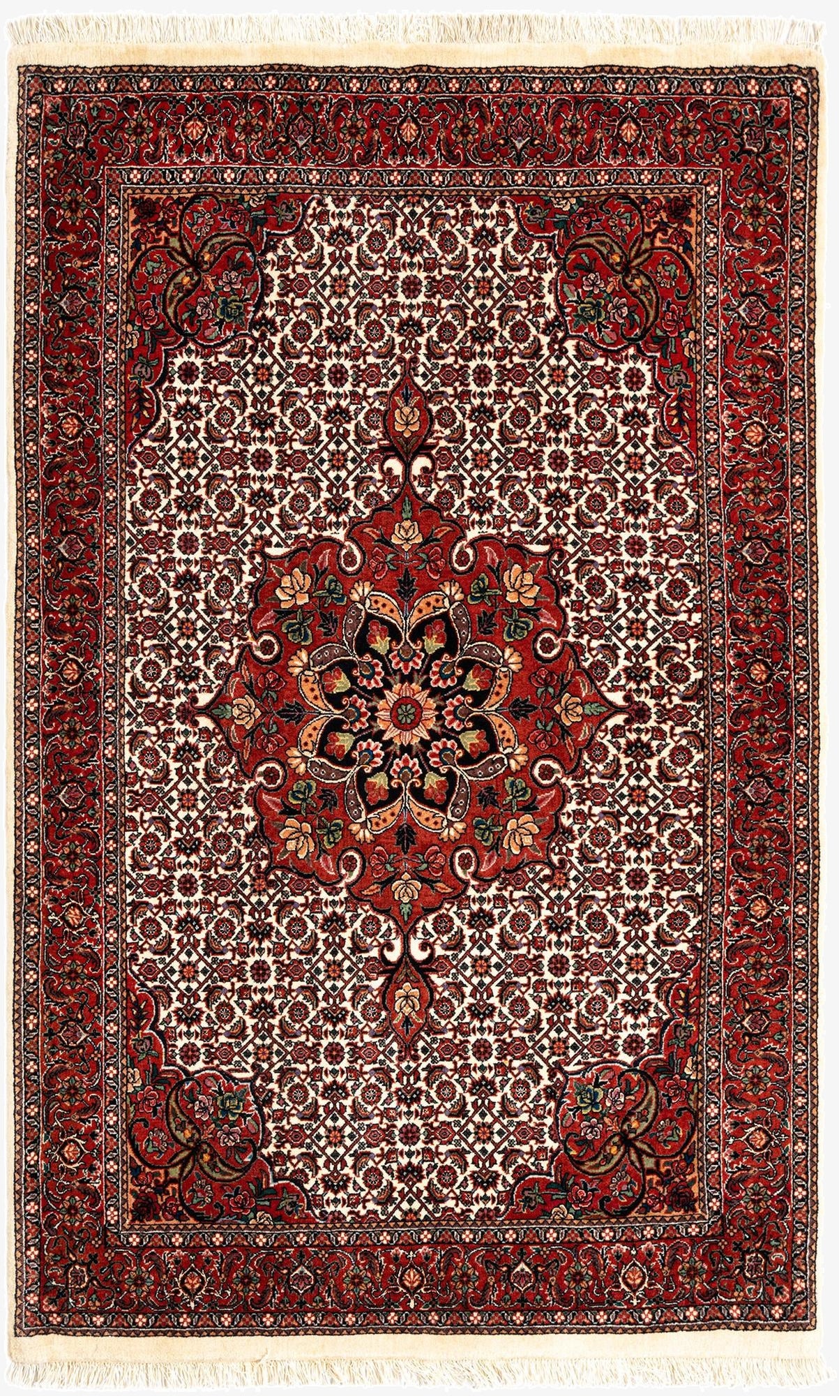 3' 8 x 5' 11 Bidjar With Silk Rug