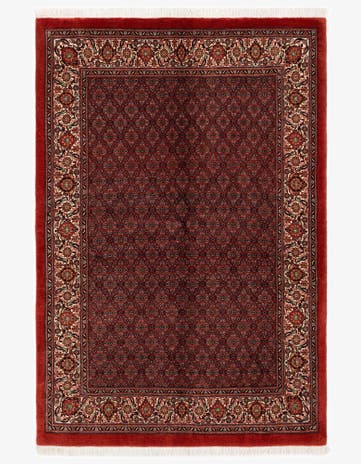 4' 8 x 6' 10 Bidjar With Silk Rug