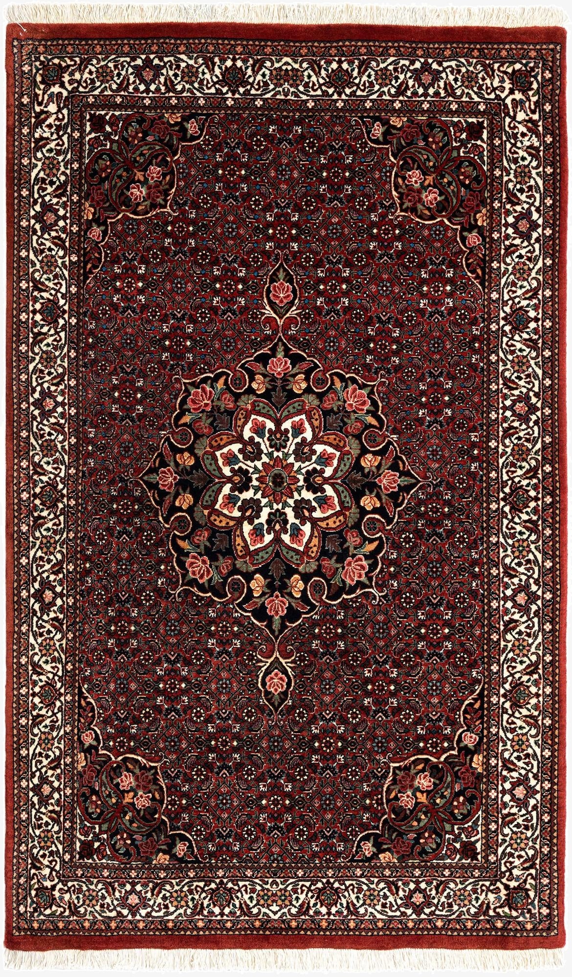 3' 7 x 5' 10 Bidjar With Silk Rug