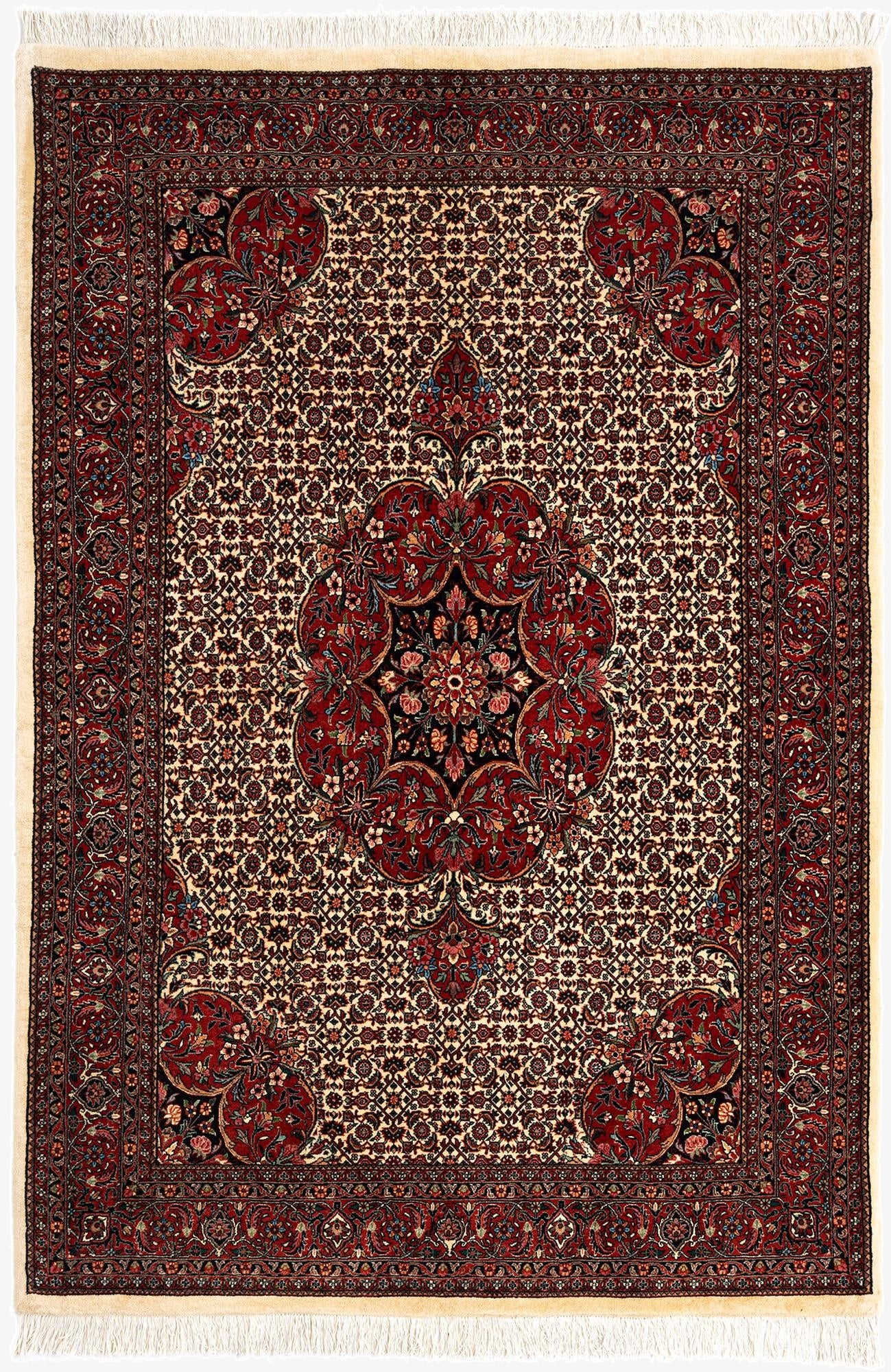 5' 1 x 7' 6 Bidjar With Silk Rug