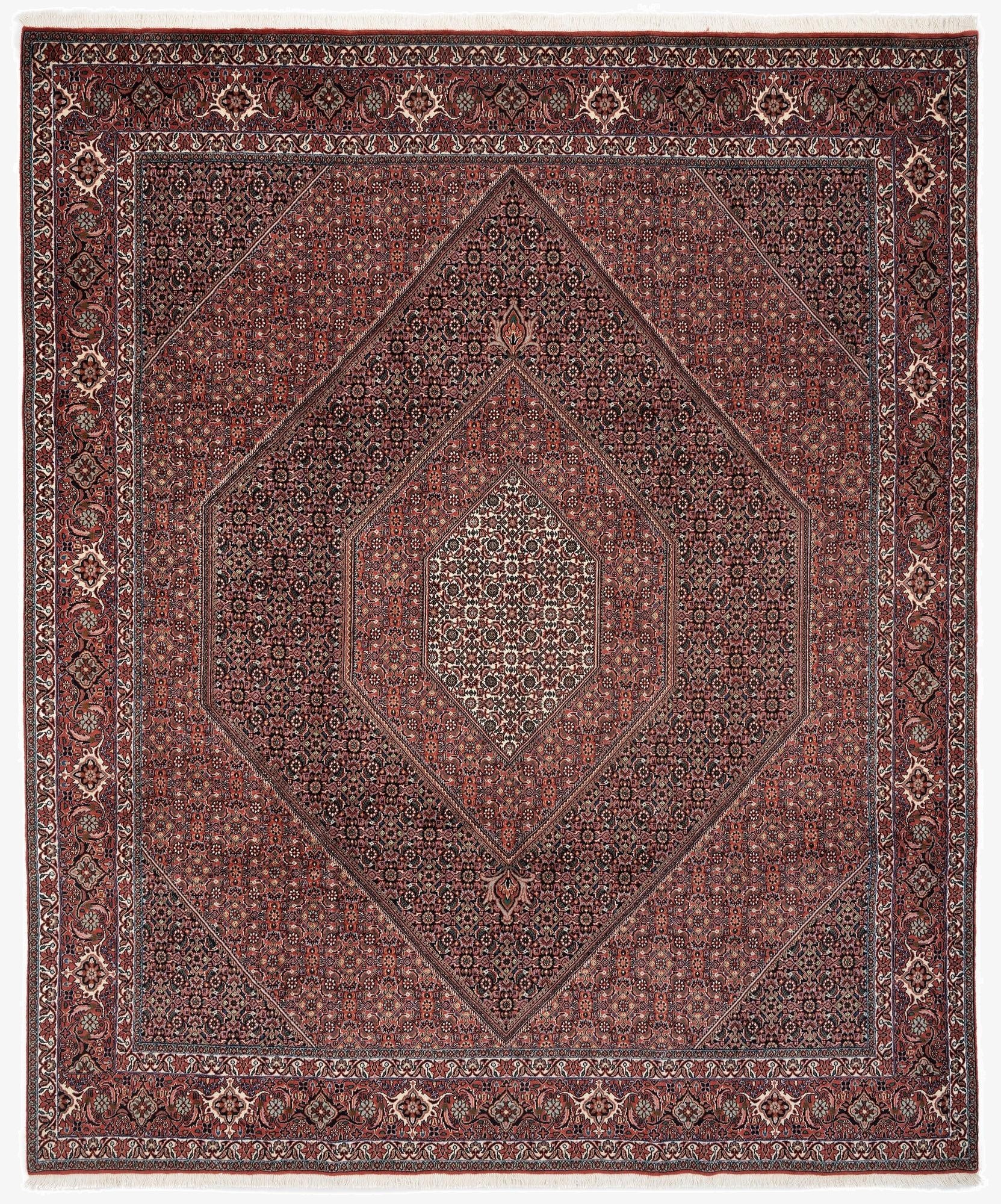 8' 4 x 9' 11 Bidjar With Silk Rug