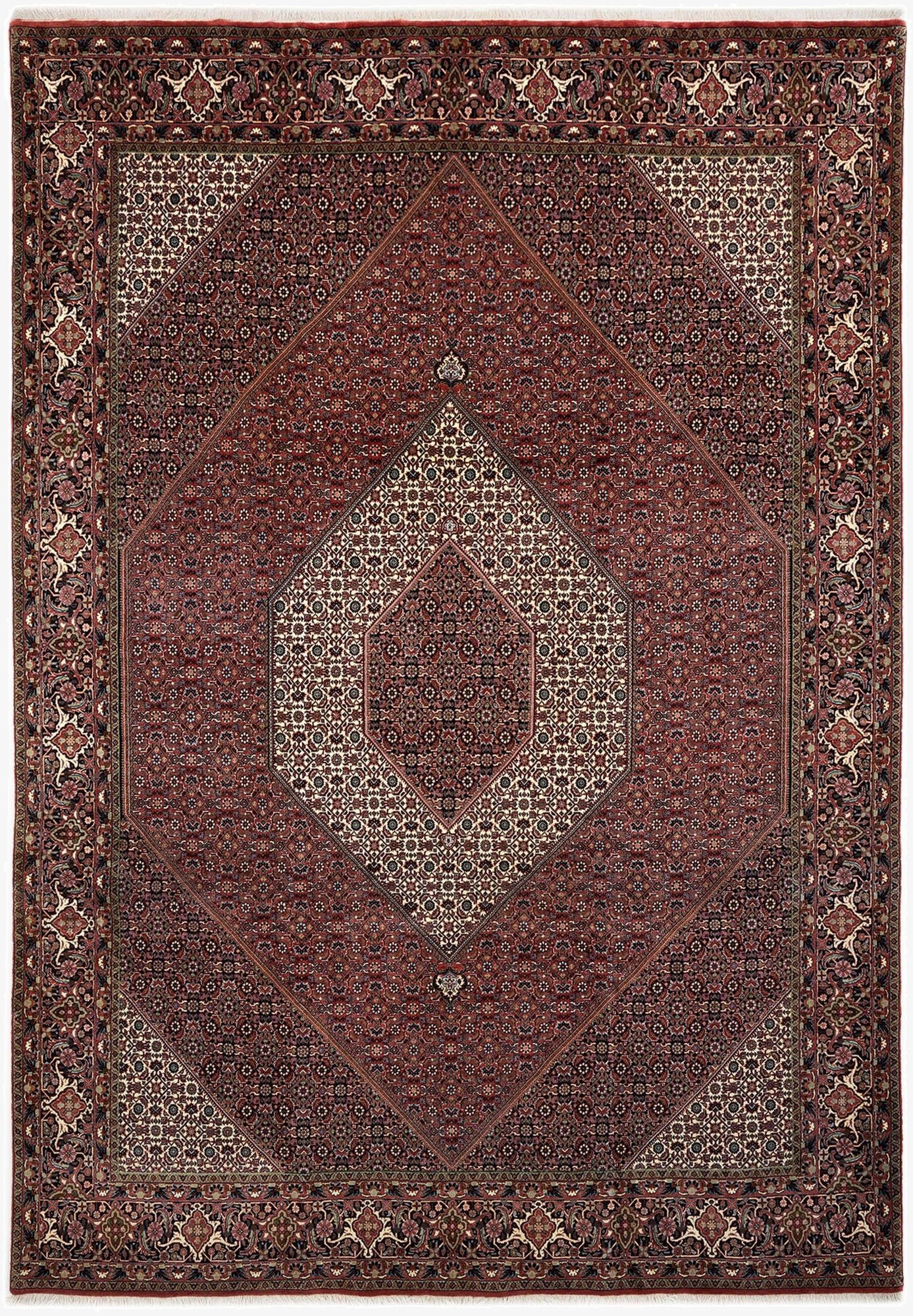 8' 2 x 11' 8 Bidjar With Silk Rug