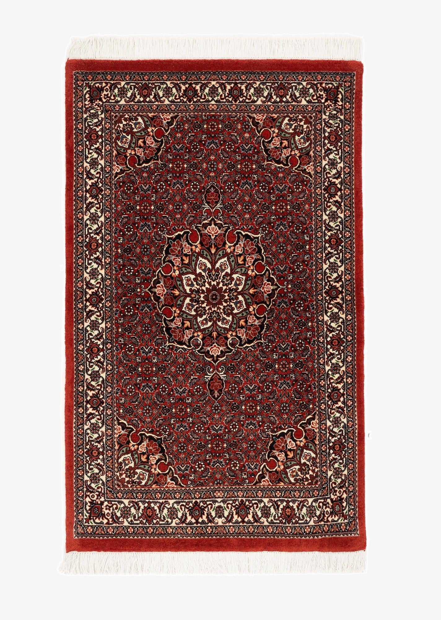 2' 11 x 4' 9 Bidjar With Silk Rug