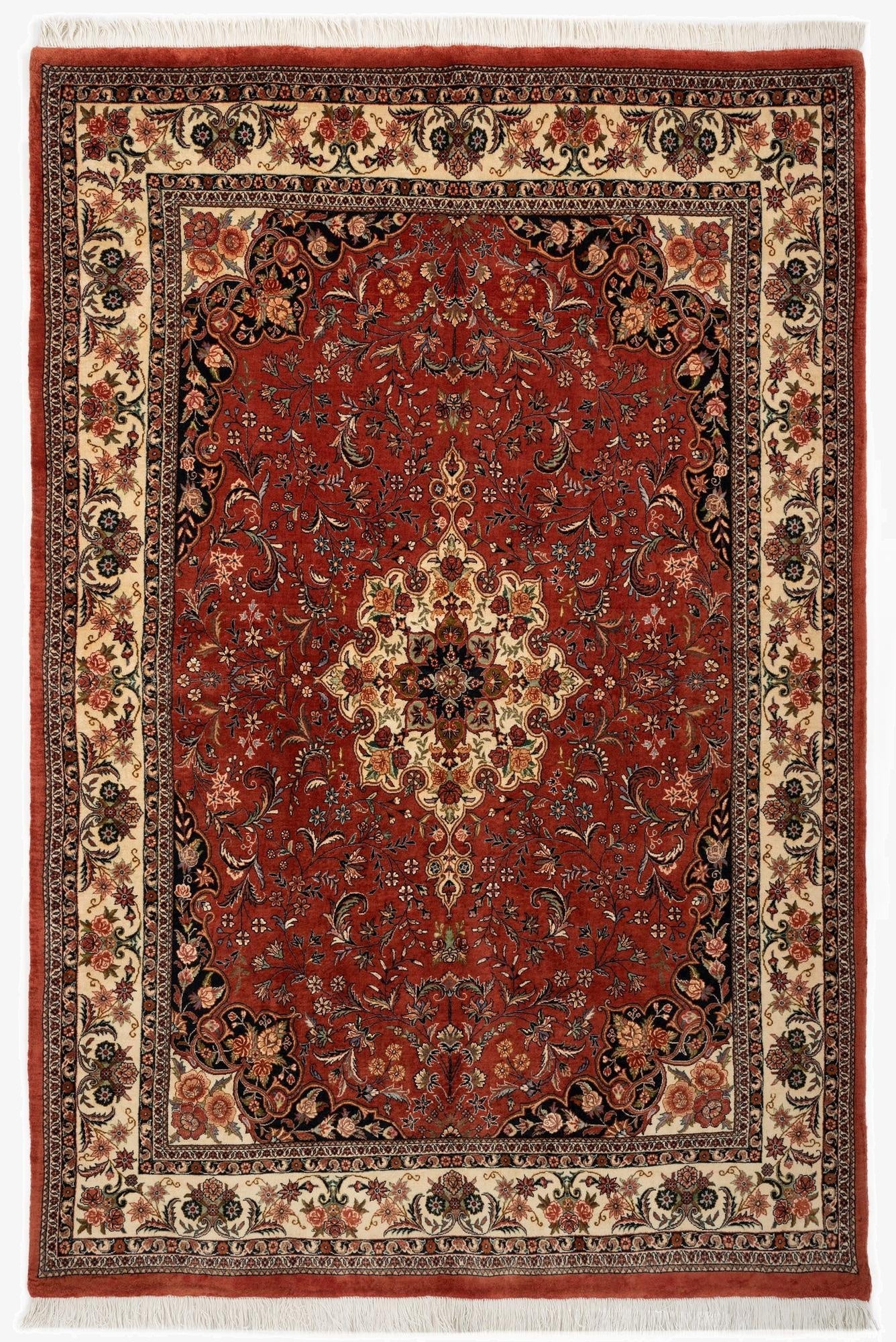 5' 6 x 8' 5 Bidjar With Silk Rug