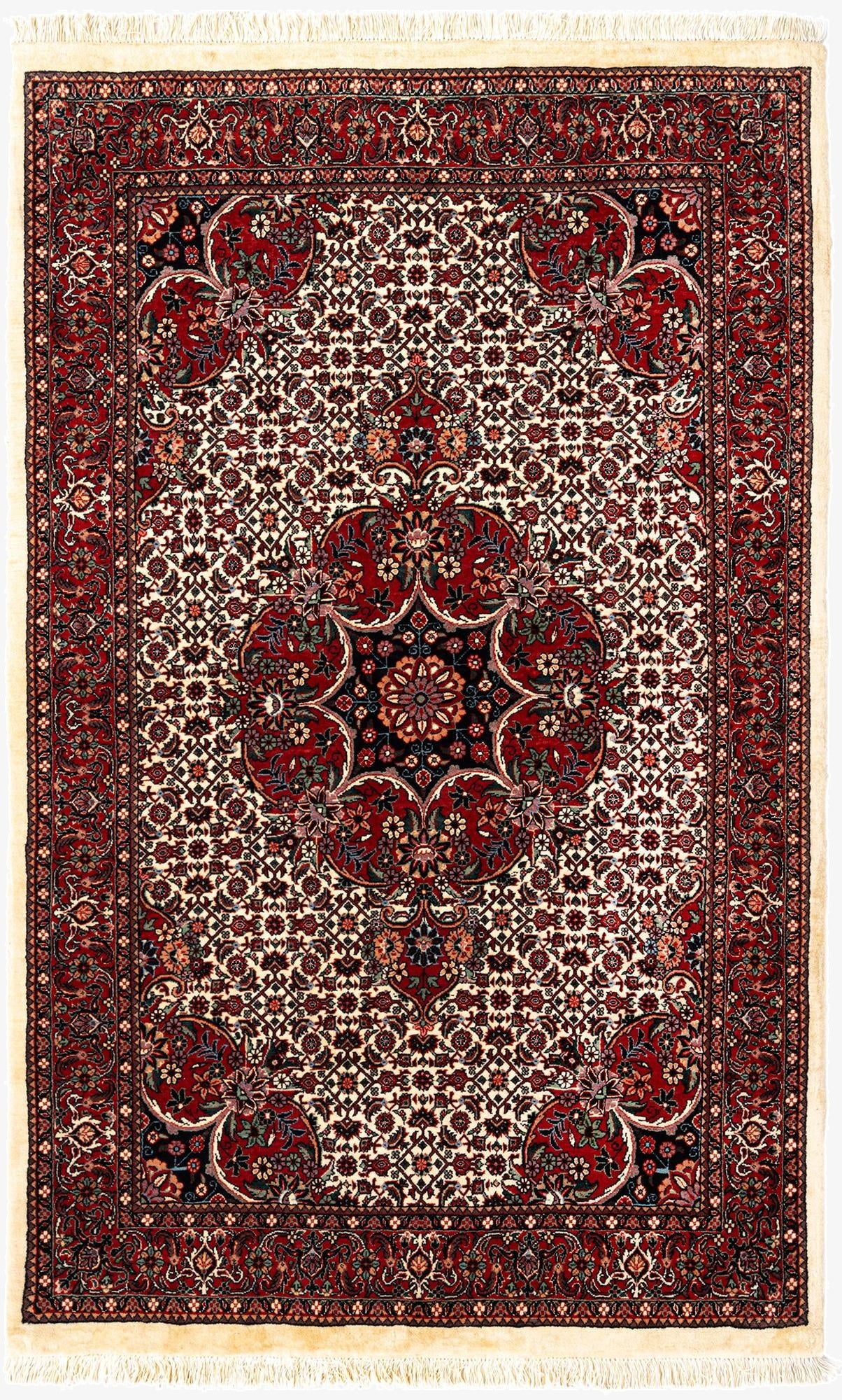 3' 7 x 5' 10 Bidjar With Silk Rug
