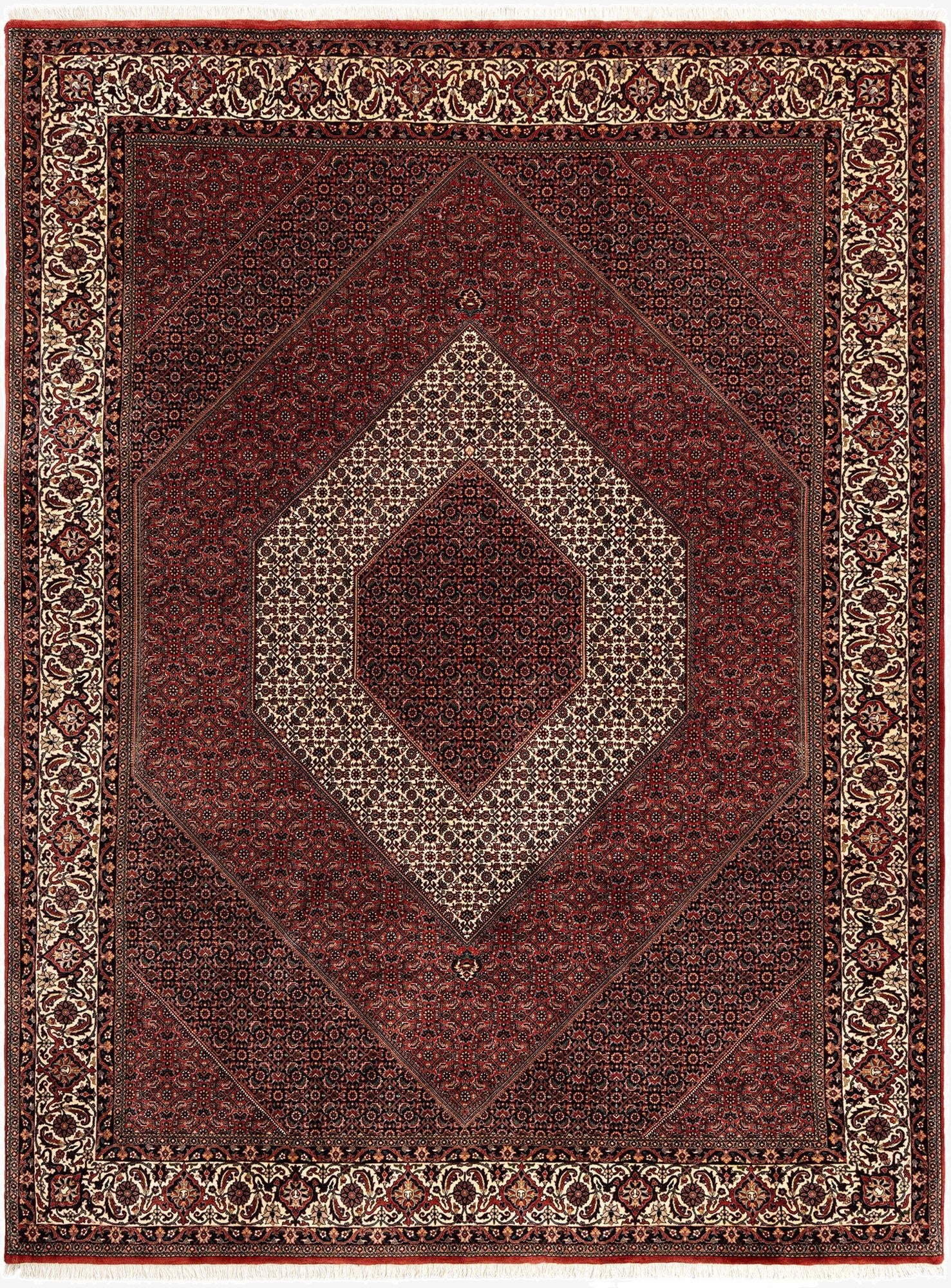 8' 4 x 11' 2 Bidjar With Silk Rug