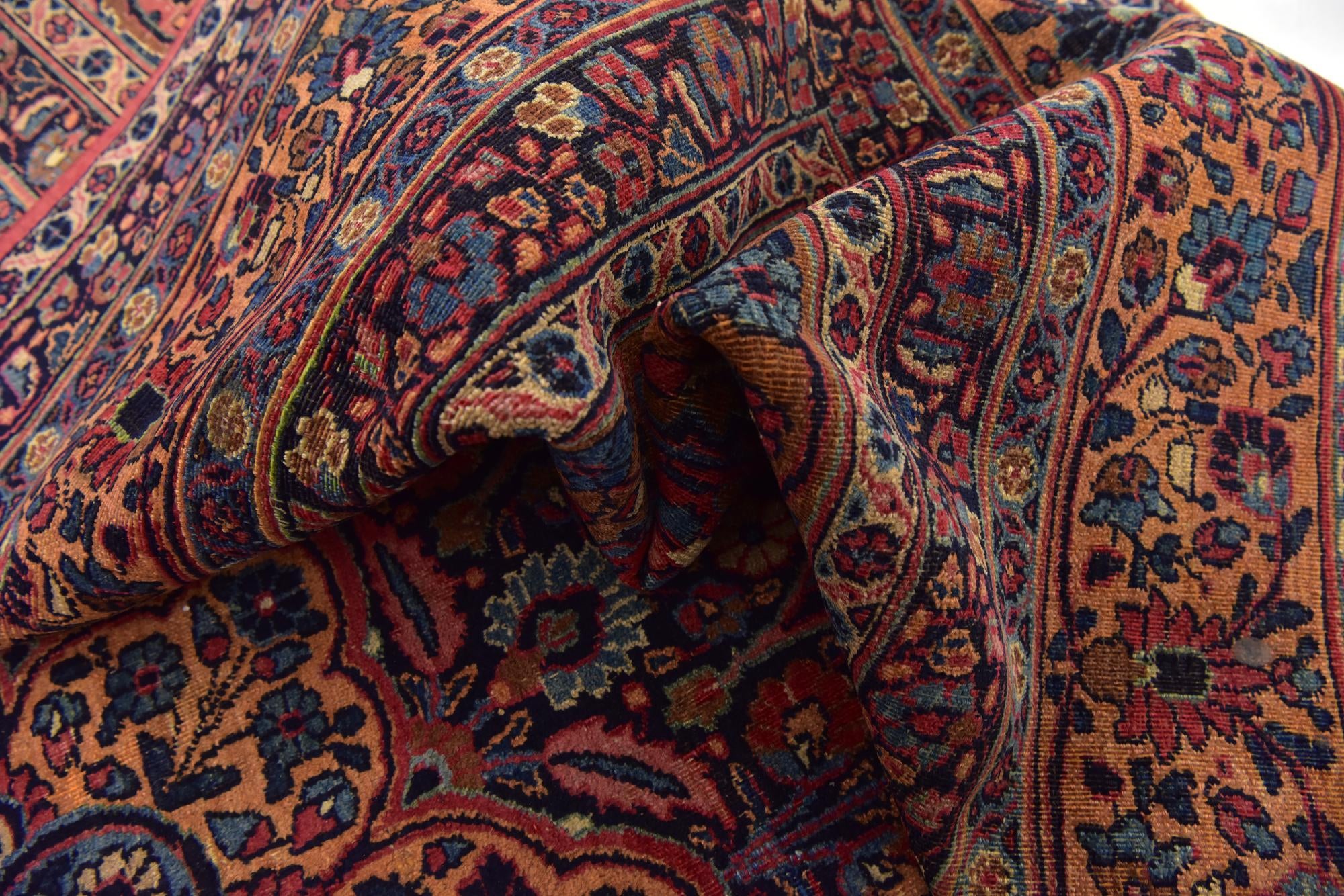 8' 4 x 11' 3 Hand Knotted Birjand Persian Wool Rug