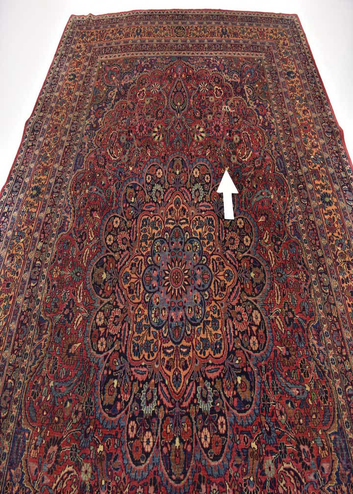 8' 4 x 11' 3 Hand Knotted Birjand Persian Wool Rug