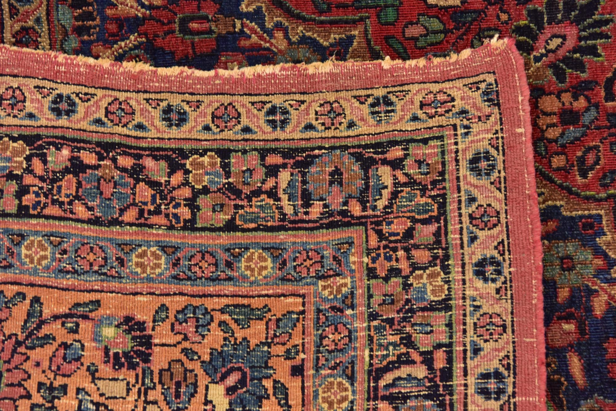 8' 4 x 11' 3 Hand Knotted Birjand Persian Wool Rug
