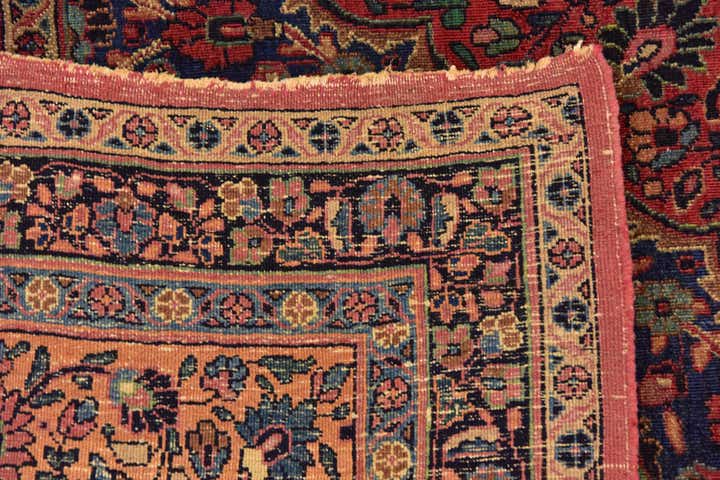 8' 4 x 11' 3 Hand Knotted Birjand Persian Wool Rug