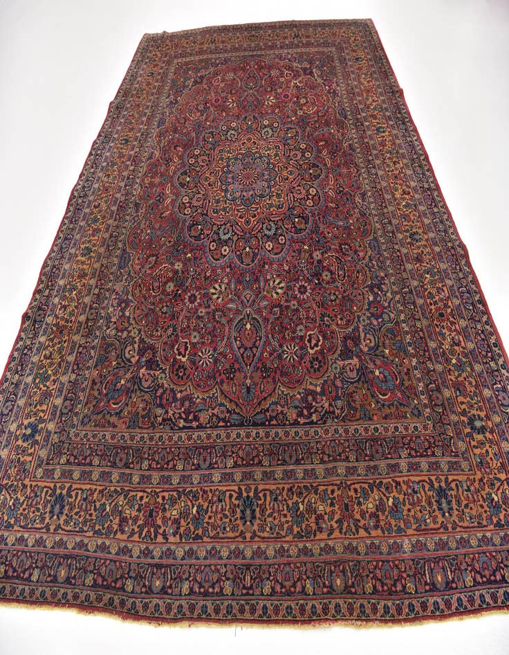 Detail image of 8' 4 x 11' 3 Hand Knotted Birjand Persian Wool Rug
