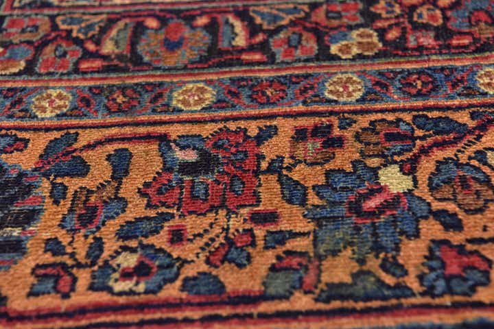 8' 4 x 11' 3 Hand Knotted Birjand Persian Wool Rug