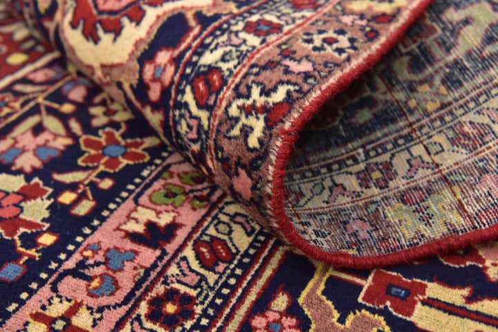 9' 6 x 12' 4 Hand Knotted Birjand Persian Wool Rug