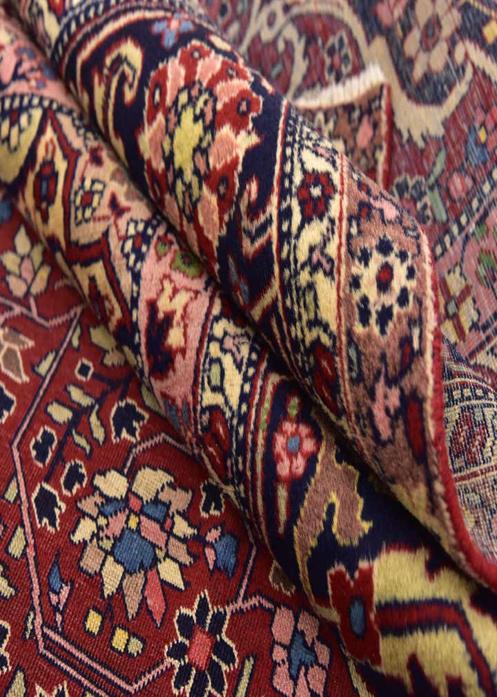 9' 6 x 12' 4 Hand Knotted Birjand Persian Wool Rug