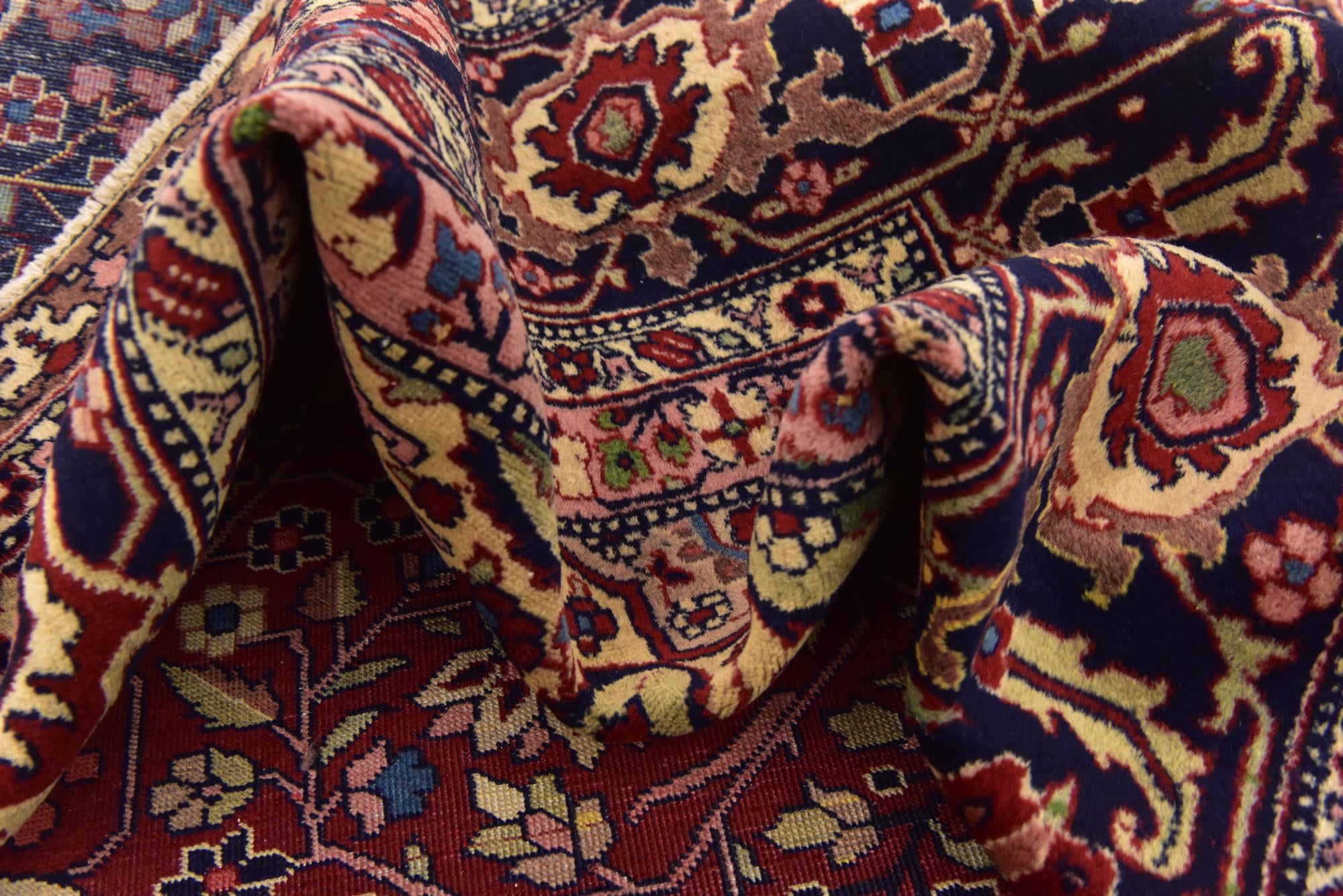 9' 6 x 12' 4 Hand Knotted Birjand Persian Wool Rug
