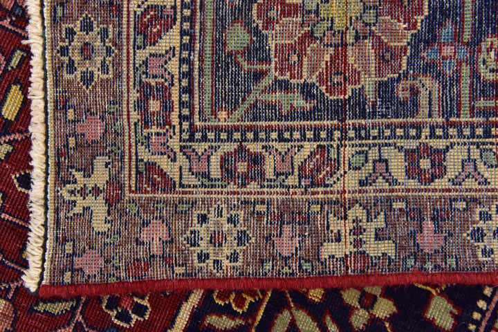 9' 6 x 12' 4 Hand Knotted Birjand Persian Wool Rug