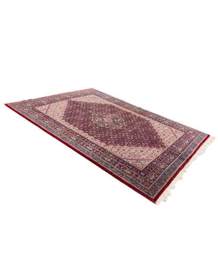 5' 7 x 7' 9 Hand Knotted Birjand Oriental Wool Rug