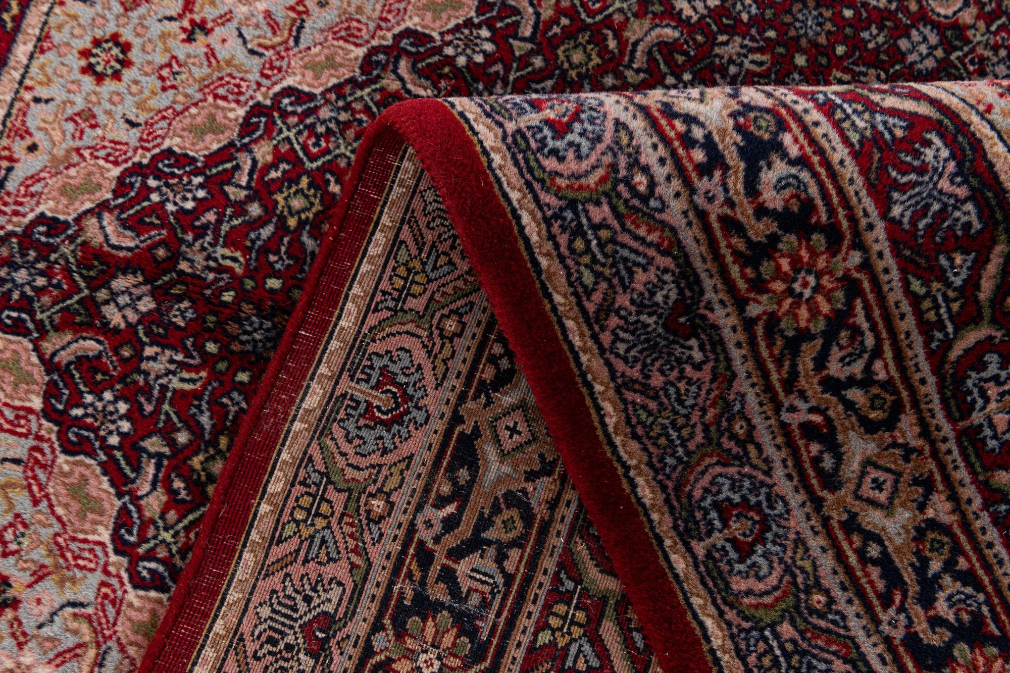 5' 7 x 7' 9 Hand Knotted Birjand Oriental Wool Rug