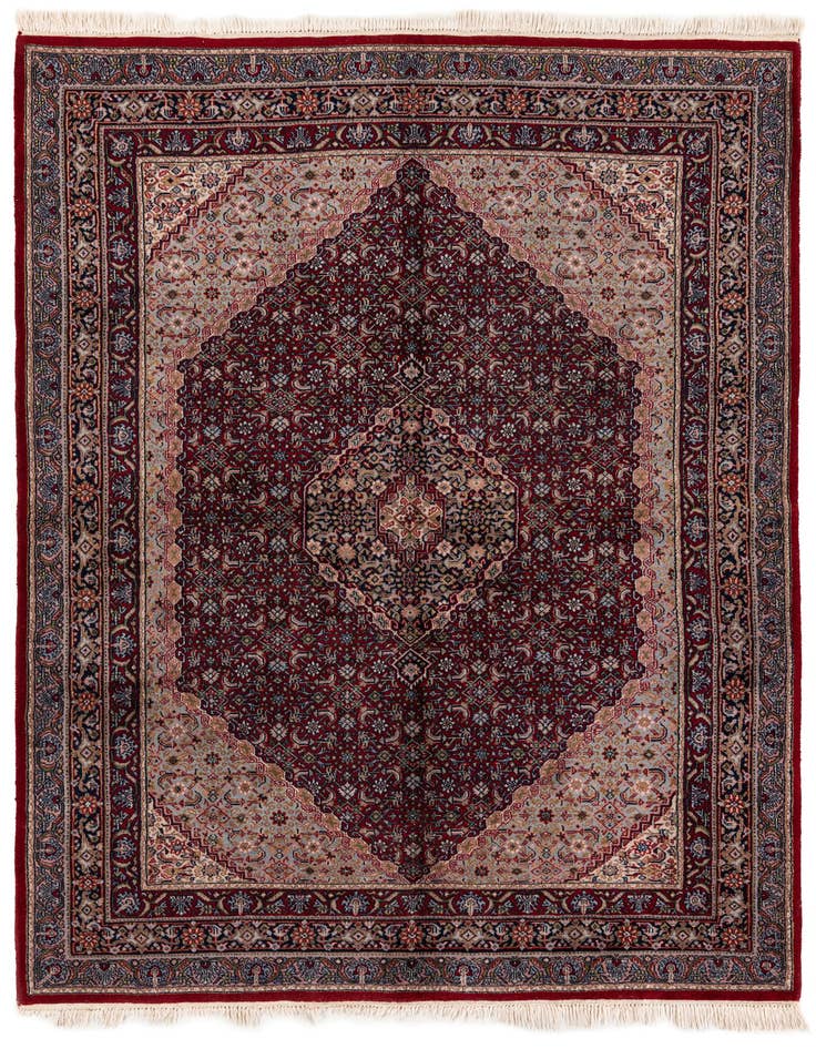 Detail image of 5' 7 x 7' 9 Hand Knotted Birjand Oriental Wool Rug