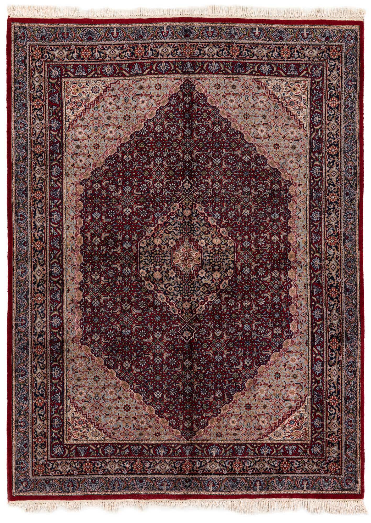 5' 7 x 7' 9 Hand Knotted Birjand Oriental Wool Rug