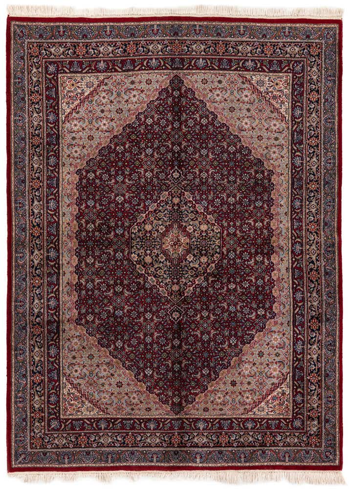5' 7 x 7' 9 Hand Knotted Birjand Oriental Wool Rug