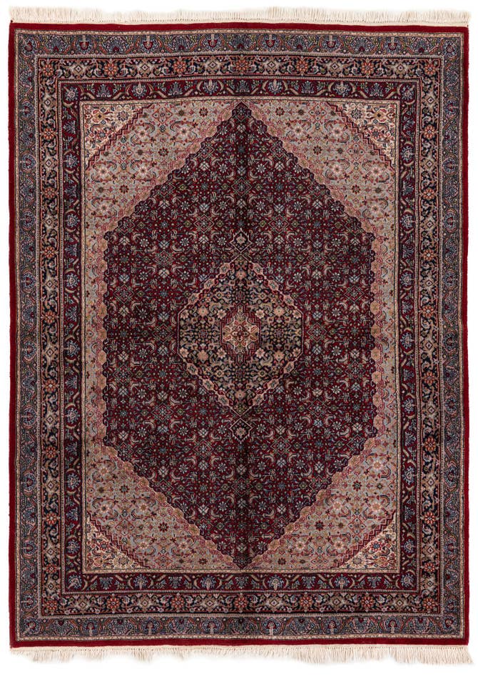 Detail image of 5' 7 x 7' 9 Hand Knotted Birjand Oriental Wool Rug
