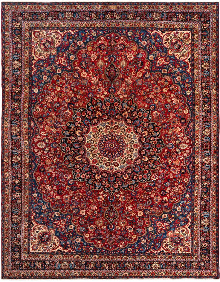 Detail image of 9' 10 x 13' 5 Birjend Wool Rug