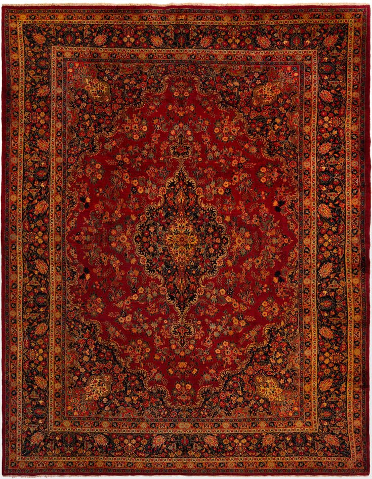 Detail image of 9' 8 x 12' 9 Birjend Wool Rug
