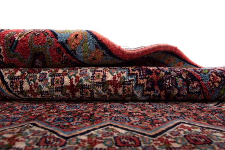 Detail image of 4' 2 x 5' 4 Hand Knotted Birjend Persian Wool Rug