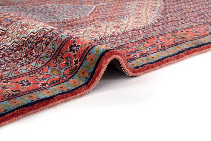Detail image of 4' 2 x 5' 4 Hand Knotted Birjend Persian Wool Rug