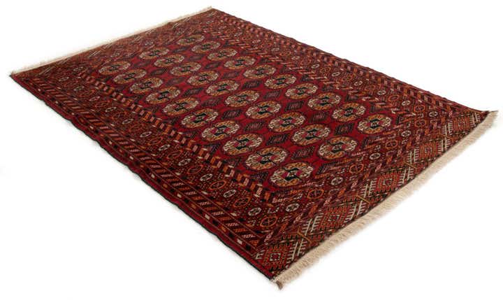 3' 5 x 4' 9 Hand Knotted Bokhara Wool Rug