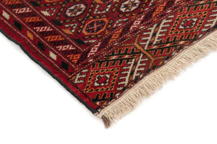 3' 5 x 4' 9 Hand Knotted Bokhara Wool Rug